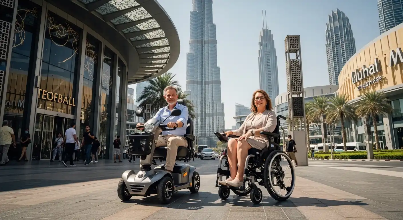 Mobility rental outside dubai mall