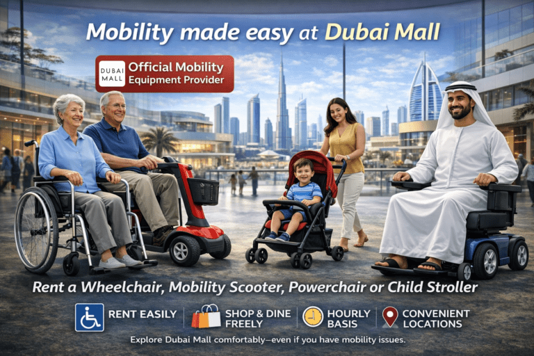 Haraka mobility rental service inside Dubai Mall